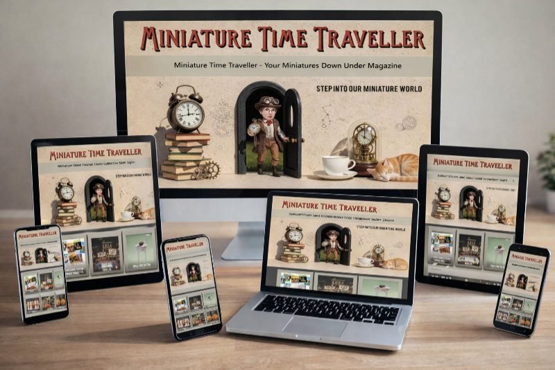 Subscribe to Miniature Time Traveller Magazine for dollhouse & 12th scale miniatures!